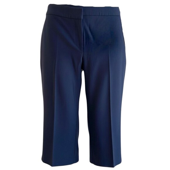Maurices 22 NAVY Blue Cropped Smart Fit Work Dress Pants - Picture 2 of 12